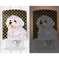 thumbnail image 2 of Caroline's Treasures SS4274CNL Maltese Candy Corn Halloween Portrait Ceramic Night Light, 6x4x3", multicolor, 2 of 2