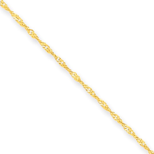 Chaîne Singapour en Or Jaune 10K 1,10 mm