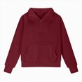 thumbnail image 5 of TOWED22 Girls Half Zip up Sweatshirt Trendy Winter Cropped Long Sleeve Shirt Pullover Youth Preppy Tween Girl Cute Clothes,5-6 Y, 5 of 5