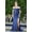 Navy Blue, variant on Women's Adora Design 3285 Glitter Off Shoulder Corset Slit Prom 2026 Dress Burgundy Size 16