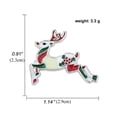 thumbnail image 3 of Gymnture 4 Pcs Christmas Breastpin Zinc Alloy Christmas Brooches Lapel Accessary Brooch Gift Costume Props Decor (A00124,A00121,A00122,A00123), 3 of 10