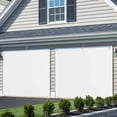 thumbnail image 3 of White Garage Door Cover Banner 6 x 13 FT, Modern Minimalist Pure Soild Color Garage Door Curtains Backdrop with Grommets for Indoor Outdoor Wall Party Porch Yard Decorations Background, 3 of 9