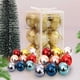 thumbnail image 4 of 12 bolas decorativas navideñas doradas, rojas y verdes para colgar en el árbol de Navidad, adornos colgantes de burbujas para decoración de fiestas navideñas en el hogar, 4 of 5