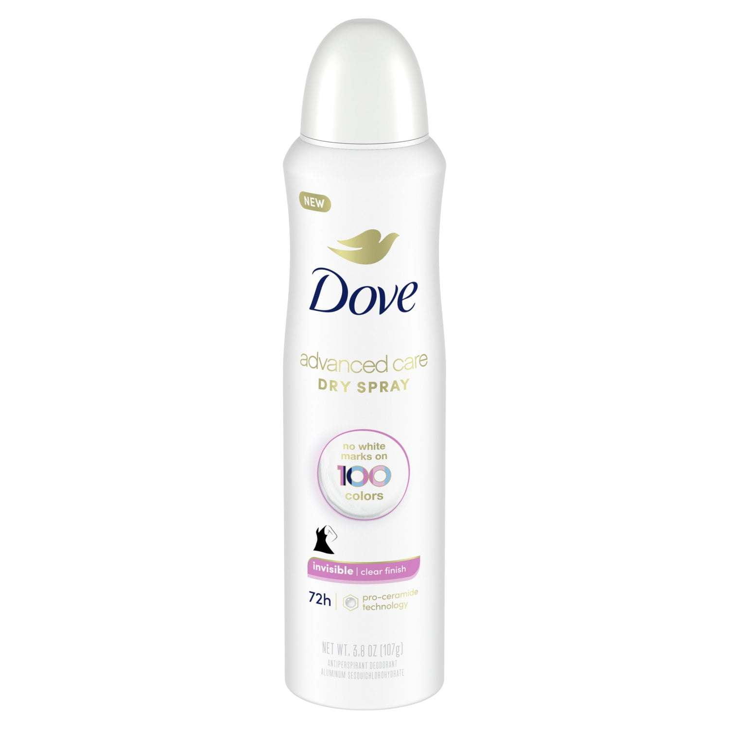 2 Pack - Dove Anti-Perspirant Dry Spray 48H Invisible - 3.8 Oz Package May Vary