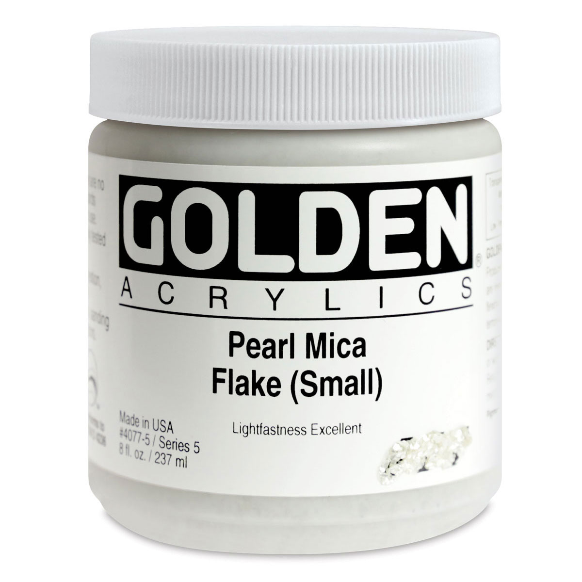 Golden Heavy Body Artist Acrylic - Iridescent Pearl Mica (Small), 8 oz