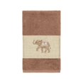 thumbnail image 5 of Authentic Hotel and Spa  Turkish Cotton Elephants Embroidered Latte Brown 3-piece Towel Set, 5 of 5