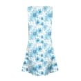 thumbnail image 4 of XADYUY Girls Summer Dresses 10/12 Button A-Line Sleeveless Midi Dress Daisy Flower Casual V-Neck Swing Sundresses with Pockets for 4-14t Kids, 4 of 6