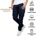 thumbnail image 2 of 3-Pack Men's Flex-Stretch Cotton Cargo Pants, 31-Inch Inseam - Comfortable and Durable, 2 of 6