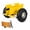 Yellow, variant on Studyset Heavy-Duty Panel/Slab Dolly Cart, 600 lb Capacity Adjustable Drywall Sheet Material Mover, 10 in Inflatable Rubber Tires For All-Terrain Plywood, Drywall Sheets & Doors