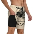 thumbnail image 3 of Balery Let The Adventure Begin Mens Swim Trunks Swim Shorts for Men Quick Dry Inseam Beach Shorts with Compression Liner Pocket-X-Large, 3 of 9