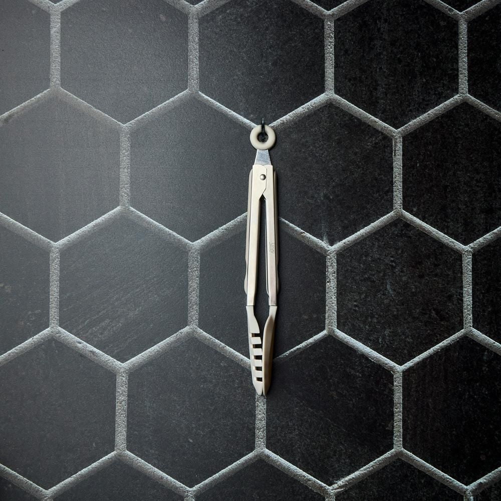 Thyme & Table 3-Piece Locking Tong Set with Non-Scratch Tips, Tong