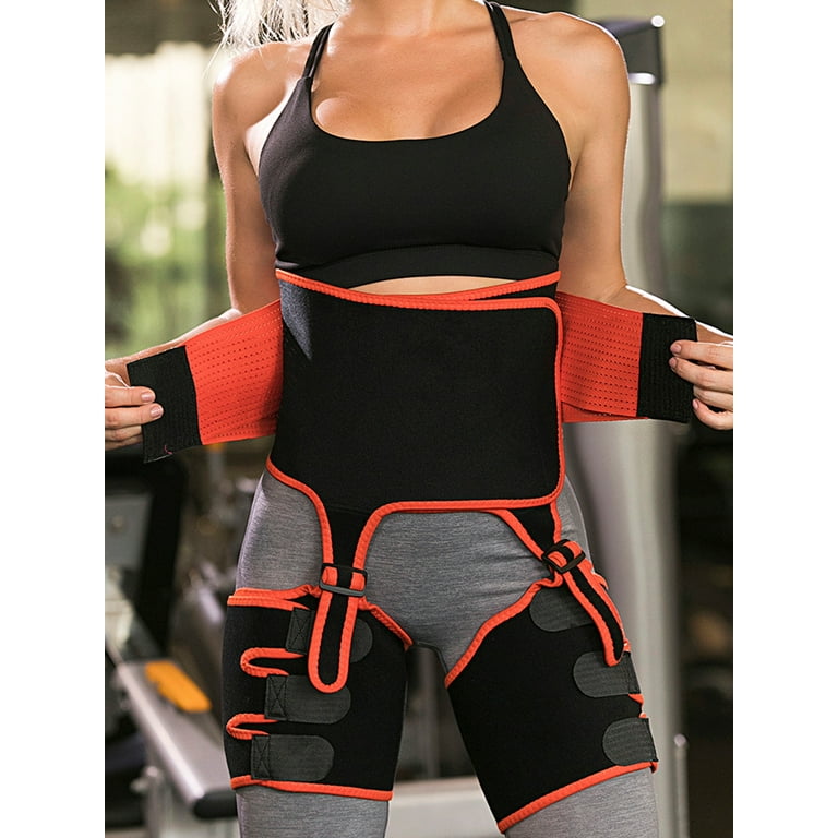 Neoprene Sweat Women's Leg Shaping Slimming Girdle Thigh Trimmer Leg Shaper  Waist Trainer Shapewear Fat Burning Compress Belt