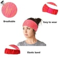 thumbnail image 4 of PULLIMORE Women & Men Sport Headbands Non Slip Moisture Wicking Elasitic Hairband For Cycling Yoga Gym Running Workout (Red), 4 of 9