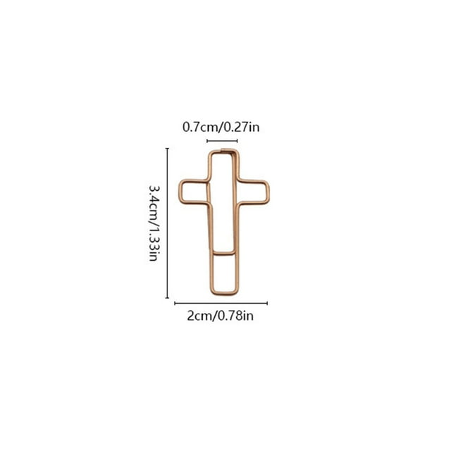 Macaron Color Cross-Shaped Paper Clips for Office & School - Creative, Fun, and Colorful Organizers