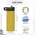 thumbnail image 4 of Sikiie nachos cracker Print 18OZ Insulated Straw Cup, Portable Leak-proof Sports Water Bottle, Stainless Steel Water Cup Suitable for Home and Outdoor, 4 of 8