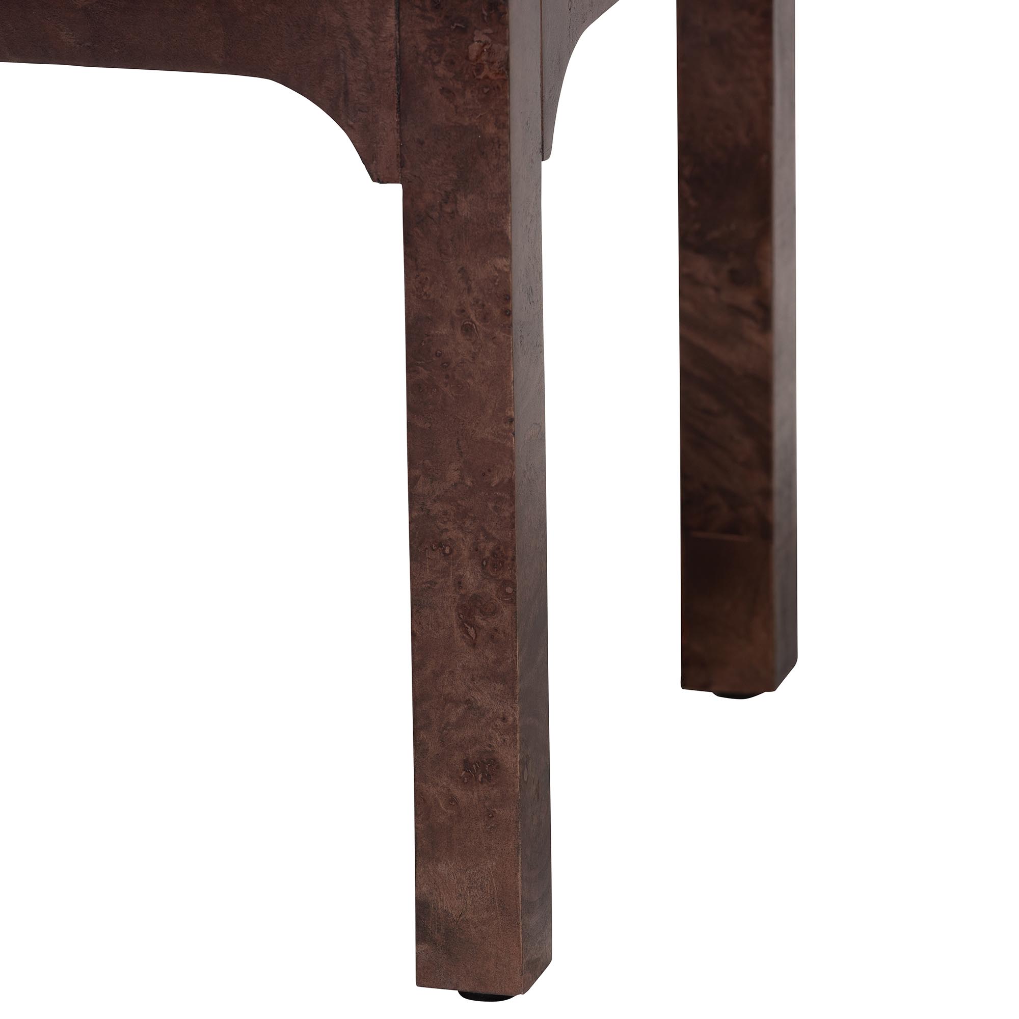 bali & pari Kayla Modern Nightstand, 2-Drawer, Dark Walnut
