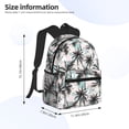 thumbnail image 4 of Gaeub Hawaii Palms School Backpack Waterproof Bookbag for Men Women College High School Bags, 4 of 8