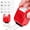 Red, variant on Dashed Handwriting Lines Practice Roller Stamp, Self-Inking Line Rolling Stamp for Teachers, Classroom Must Haves for Preschool Kindergarten, Handwriting Practice Tool with 0.63" Triple-Line Design