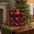 thumbnail image 4 of Christmas Ball Ornaments Flocked 8cm Velvet Christmas Tree Decorations Plastic Hanging Baubles Matte Holiday Ornament Window Display Party Decor Winter Home Decoration, 4 of 7