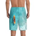 thumbnail image 4 of Lsque Tranquil Ocean Canoe Journey Mens Sleep Pajama Shorts,Short Pajama Pants, Cotton Ultra-Soft Knit-Medium, 4 of 9
