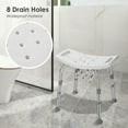 thumbnail image 3 of Bathroom Safety Shower Tub Bench Chair, Non-Slip Bathtub Stool with 5 Height Setting and Max Load 200lbs, 3 of 8