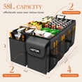 thumbnail image 2 of HOTOR Trunk Organizer for Car and SUV - Large-Capacity Car Organizer with Multiple Compartments, Foldable Car Organization for Car Accessories, Tools, Sundries, Large, Black, 2 of 2