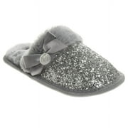 Badgley Mischka Little Kids Girls' Slippers - Silver Glitter, 11