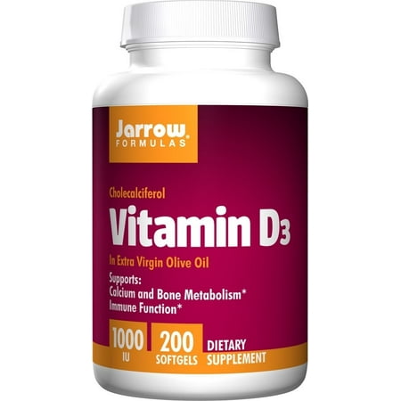 Jarrow Formulas - Cholecalciferol Vitamin D3 1000 IU - 200 Softgels ...