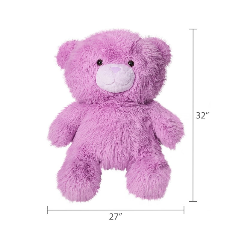 Jumbo Bumble Bear Plush, Purple, 32
