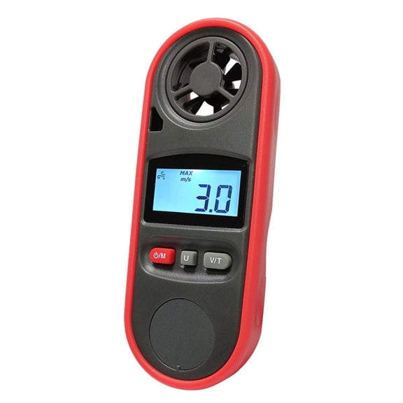 Tizuqe Lightweight Wind Speed & Temperature Meter Speed Gauges for Outdoor Activity
