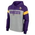thumbnail image 2 of Women's Fanatics Heather Gray/Purple Minnesota Vikings Bold Play Call Pullover Hoodie, 2 of 3