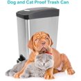thumbnail image 5 of CTETC Rectangular Small Trash Can with Lid Soft Close and Removable Inner Waste, Anti-Fingerprint Brushed, 5 of 5