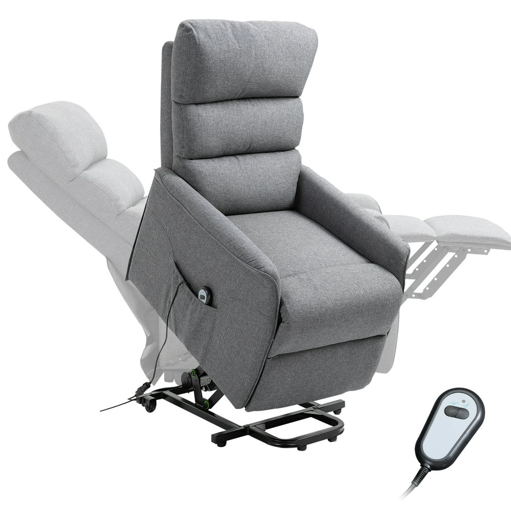 Power Lift Assist Recliner Chair For Elderly With Wheels And Remote