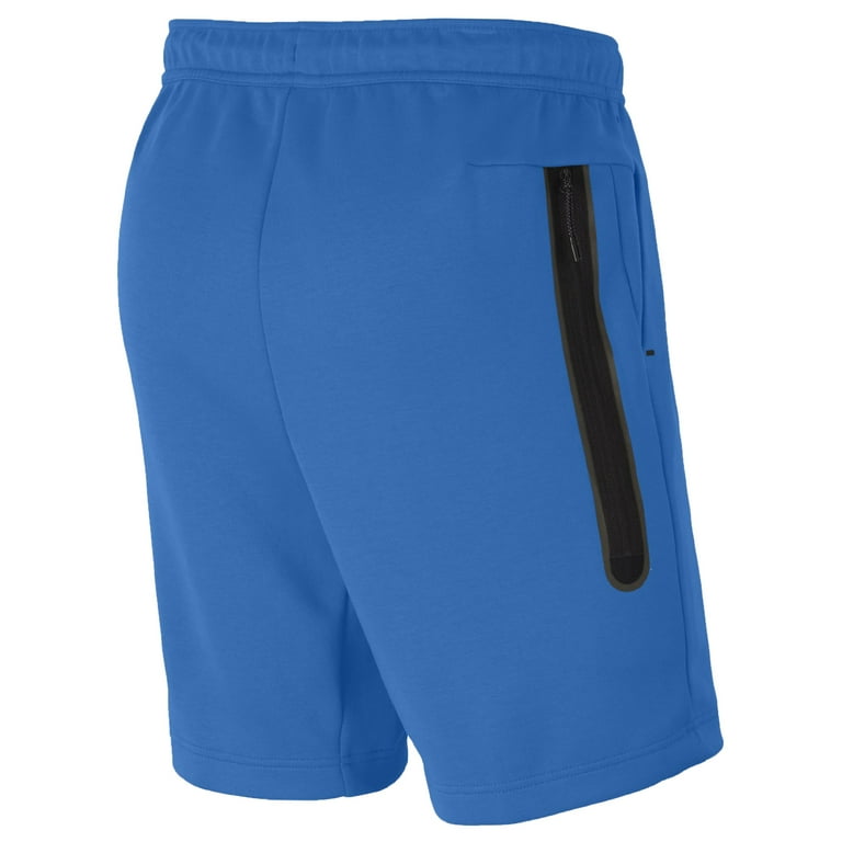 Nike tech fleece shorts blue hot sale