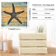 thumbnail image 3 of 6 Packs Starfish Silhouette Kitchen Dish Towels Soft Absorbent Dish Cloths 11"x11", 3 of 9