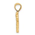thumbnail image 2 of Finest Gold 14K Yellow Gold Diamond-Cut Mini Schnauzer Pendant, 2 of 7