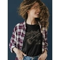 thumbnail image 2 of Rock And Roll Guitar Graphic Tee T-shirt Women's, 2 of 3