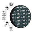 thumbnail image 4 of Pofeuu Turtle Chrysanthemum Print Spare Tire Wheel Cover for Car Truck SUV Camper Universal Fit Spare Tire Cover RV Spare Tire Covers-14 inch, 4 of 6