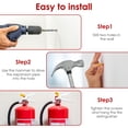 thumbnail image 5 of Adifare 8Pcs Fire Extinguisher Wall Hook Universal Fire Extinguisher Bracket with Screws Wall Mounted Fire Extinguisher Hanger Up to 20lbs for Fire Extinguisher, 5 of 6
