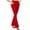 Red, variant on Oiangi Womens Work Trousers Casual Business Flare Leg Dress Pants Stretch Bootcut Dress Slacks with Pockets Black L
