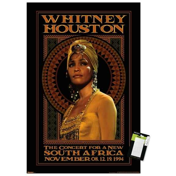 Whitney Houston - South Africa Wall Poster, 22.375" x 34"