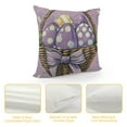 thumbnail image 4 of Nawypu Happy Easter Bunny Decorative Throw Pillow Covers, He is Risen Religious Cross Eggs Purple Outdoor Home Decor, Rejoice Lily Flower Wreath Stripes Polka Dot Couch Cushion Case, 4 of 5