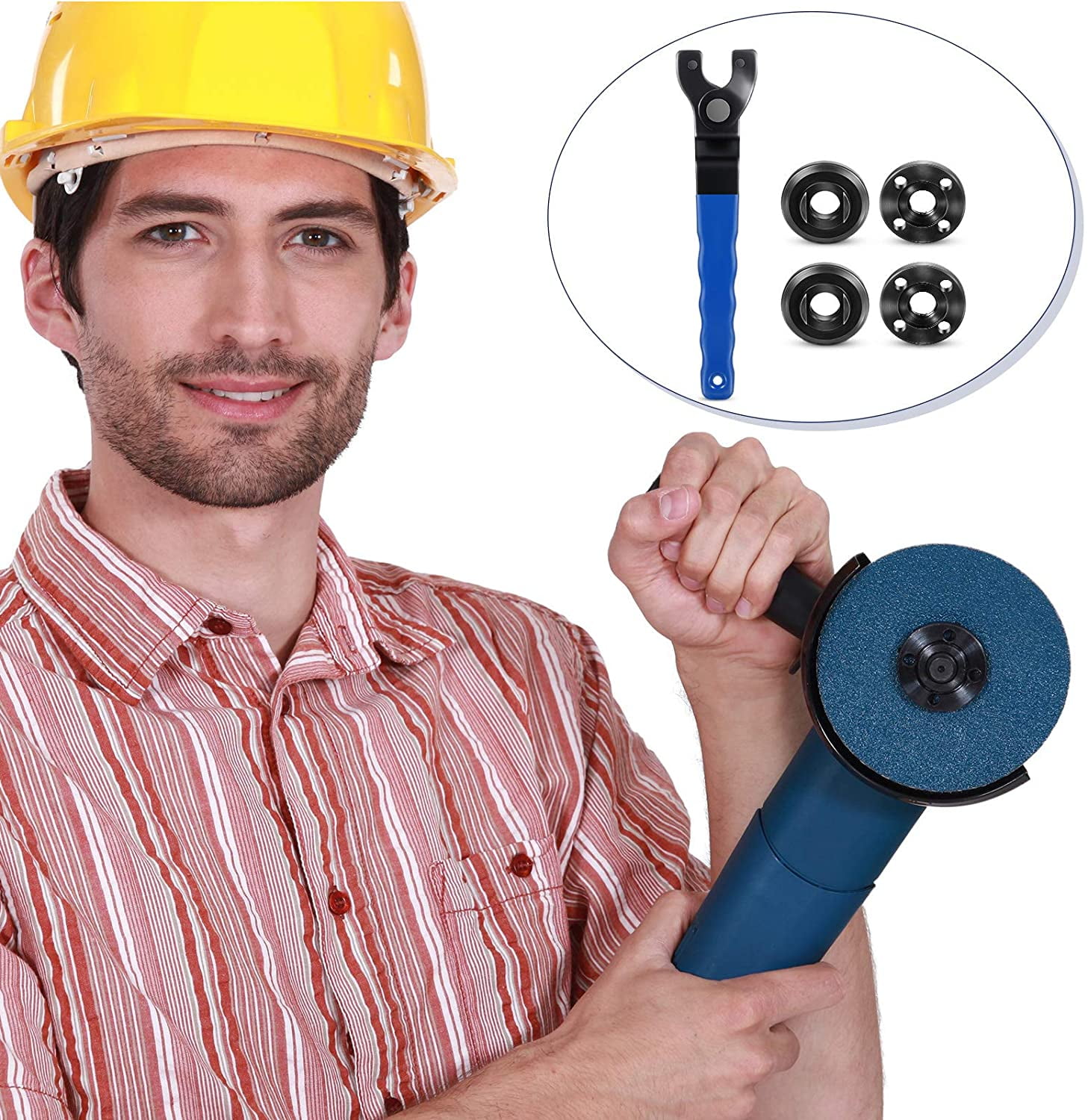 Power Tools 1 Piece Adjustable Grinder Angle Wrench Flange Spanner