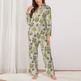 thumbnail image 2 of Kdxio Skull Snake Women's Pajama Sets Long Sleeve Button Down Sleepwear Nightwear Soft Pjs Lounge Sets-Medium, 2 of 7