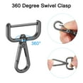 thumbnail image 4 of Uxcell 8Pcs Swivel Clasps, 1.25" Detachable Snap Hook with Screwdriver, Black, 4 of 7