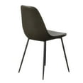 thumbnail image 7 of Pemberly Row Modern Vegan Leather Side Chairs (Set of 2) in Black, 7 of 7
