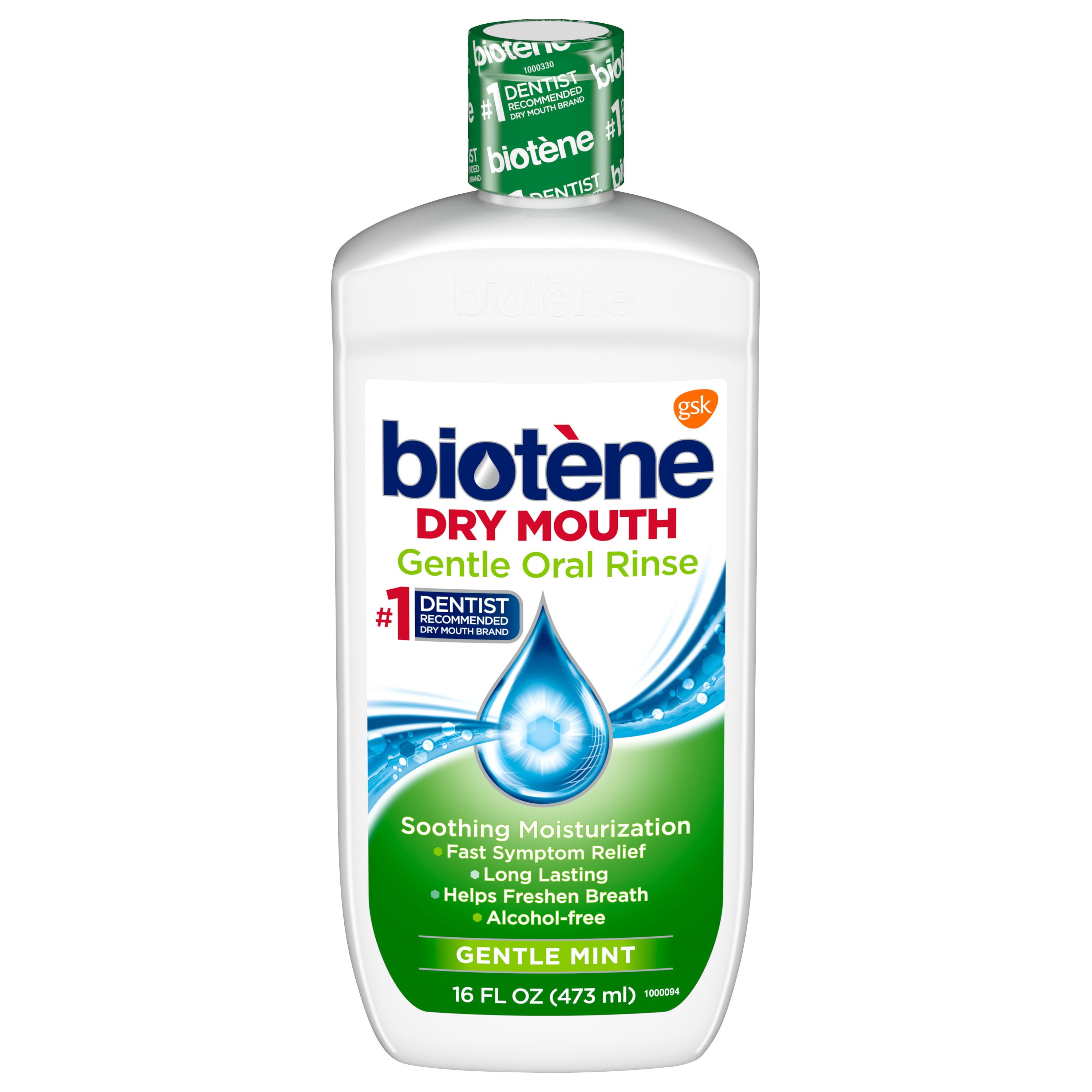 Biotene Gentle Mild Mint Moisturizing Oral Rinse Mouthwash for Dry