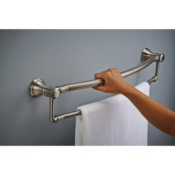 Delta BathSafety Traditional 24" Towel Bar with Assist Bar in Stainless