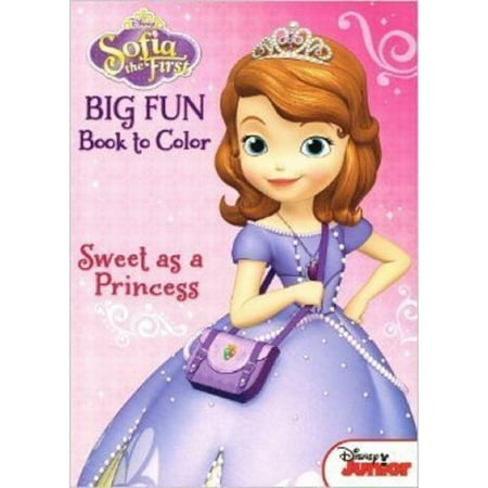 Bendon Sofia the First Jumbo 96 Pg. Coloring and Activity Book Sweet as a Princess
