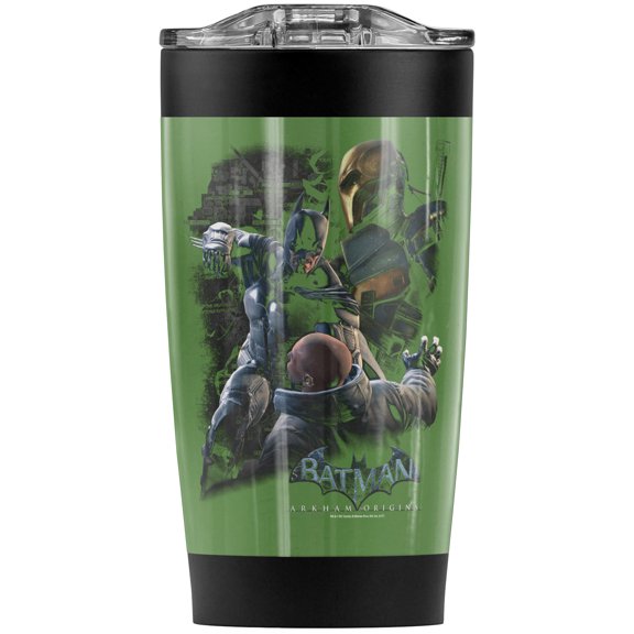 Batman: Arkham Origins/Punch Stainless Steel Tumbler 20 oz Coffee Travel Mug/Cup, Vacuum Insulated & Double Wall with Leakproof Sliding Lid | Great for Hot Drinks and Cold Beverages